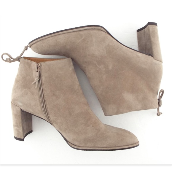 New STUART WEITZMAN Gray Suede Ankles Boots 9.5 - Picture 5 of 8